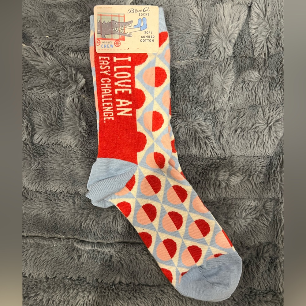Blue Q Women’s Novelty Crew Socks - Size 5-10 - NWT